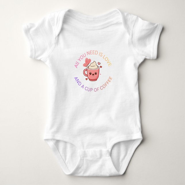 body bébé avec titre mignon (Devant)