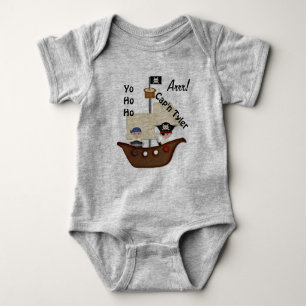 Body Bébé Bateau Pirate Trésor