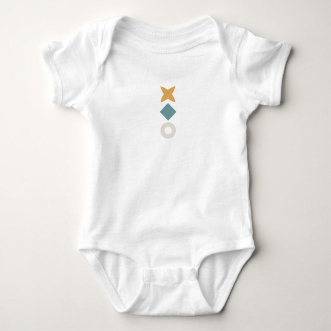 Body bébé Bauhaus minimaliste (Devant)