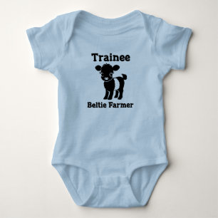 Body Bébé Beltie éleveur de vaches Belted Galloway nouv