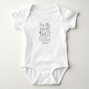 Body Bébé blanc petit frère nouveau personnalisé