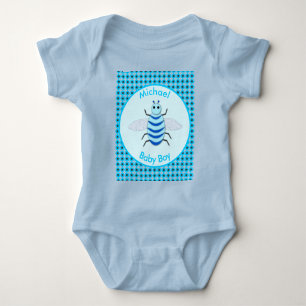 Body Bébé Bleu mignon Bee Bee Personnalisé