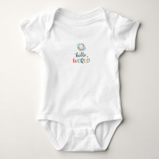 Body bébé 'Bonjour le Monde', Cadeau adorable pour