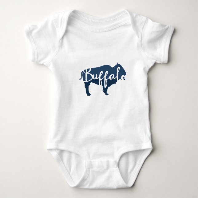 Body Bébé Buffalo Bleu (Devant)