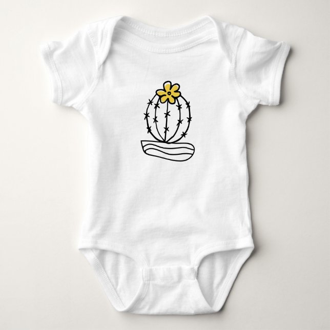 Body bébé Cactus Mignon – Bébé Cactus Adorable  (Devant)