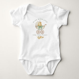 Body bébé calèche vintage fait avec amour