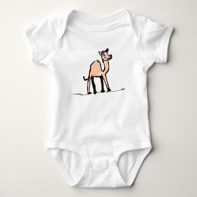 Body bébé chameau de dessin animé mignon (Devant)