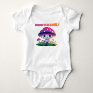 Body bébé champignon mignon Good Vibes Only