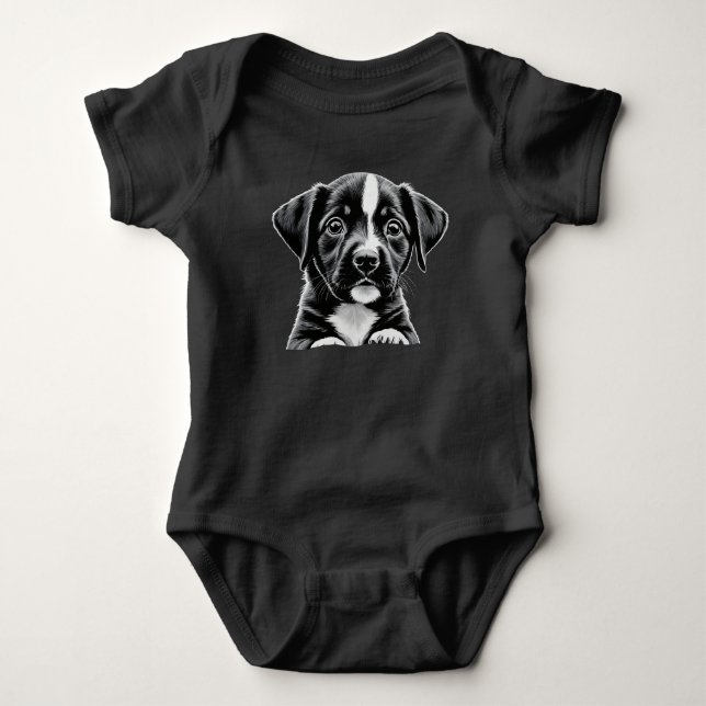 Body bébé Chien Cozy (Devant)