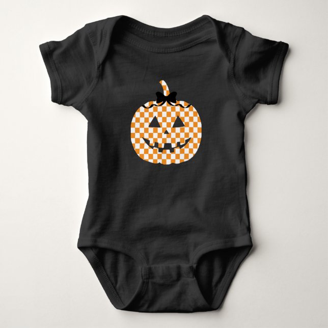 Body bébé - Citrouille d'Halloween  (Devant)