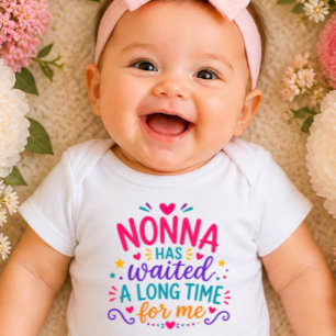 Body bébé coloré Nonna a attendu