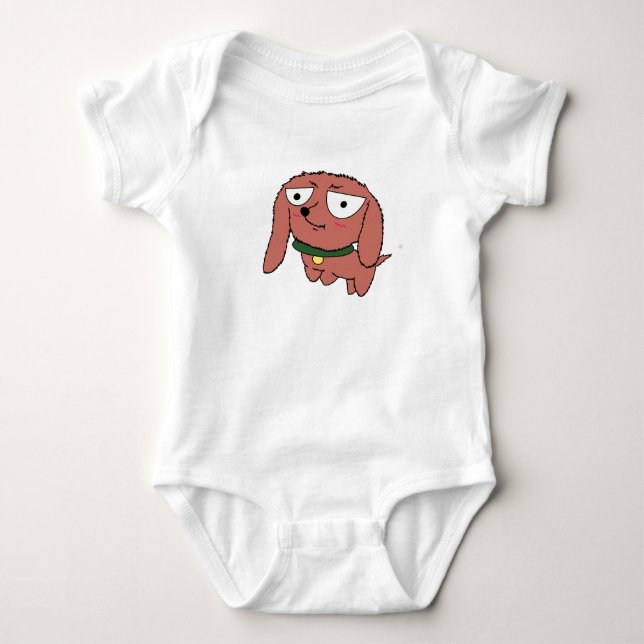 Body Bébé Dachshund Top (Devant)