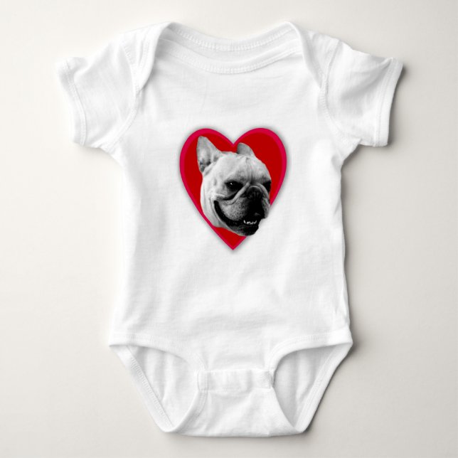 Body Bébé de bouledogue français d'amour (Devant)