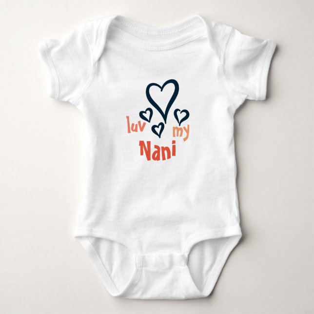 Body Bébé de Desi Onsie - Luv mon Nani 1 (Devant)
