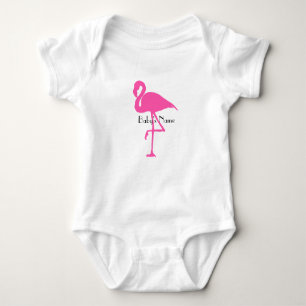 Body Bébé de Flamant rose - customisez le nom ou