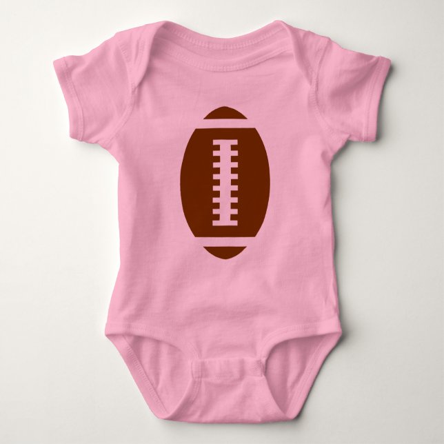 Body BÉBÉ DE FOOTBALL rose | Graphique de football avan (Devant)