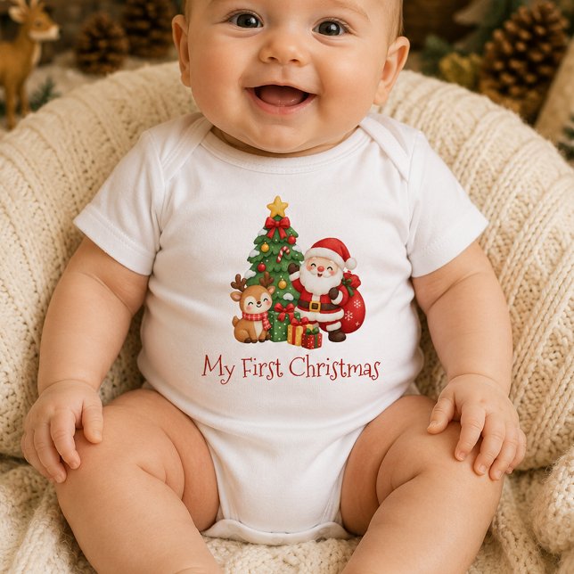 Body Bébé de premier Noël cool et moderne  (Créateur téléchargé)