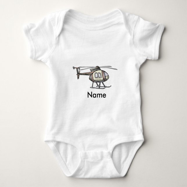 Body Bébé Débardeur Hélicoptère Frénétique (Devant)