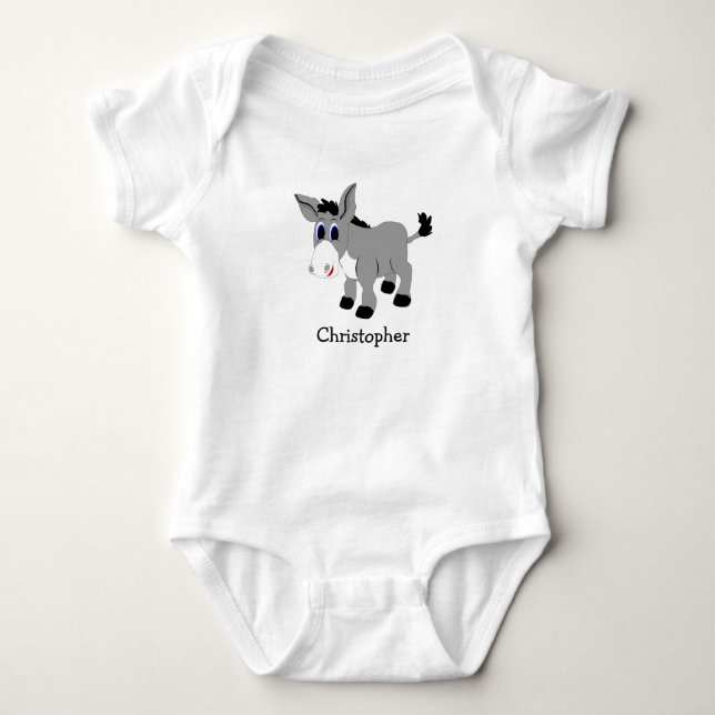 Body bébé design Âne (Devant)