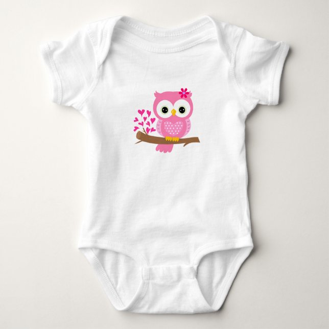 Body bébé design chouette (Devant)