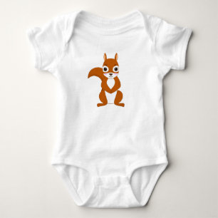 Body bébé design écureuil mignon Kawaii