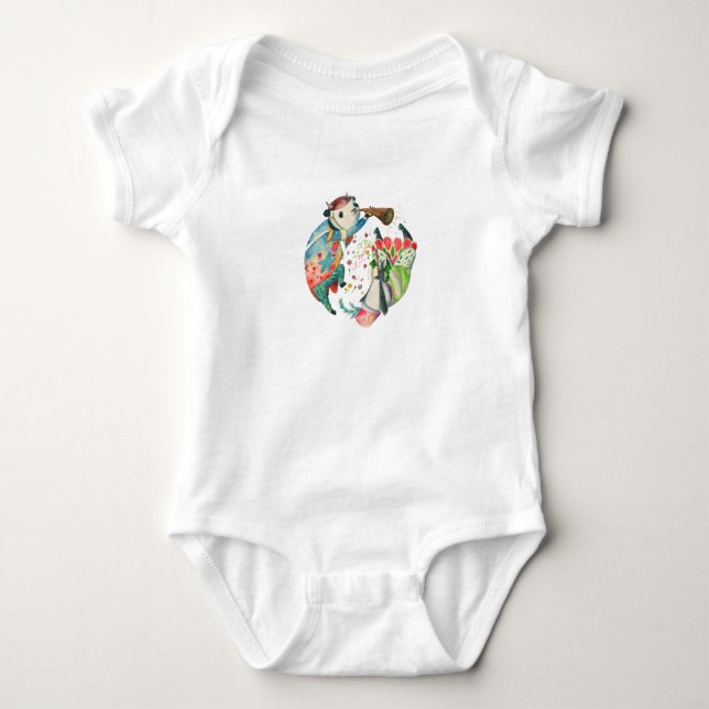 Body bébé design Panda Mignon (Devant)