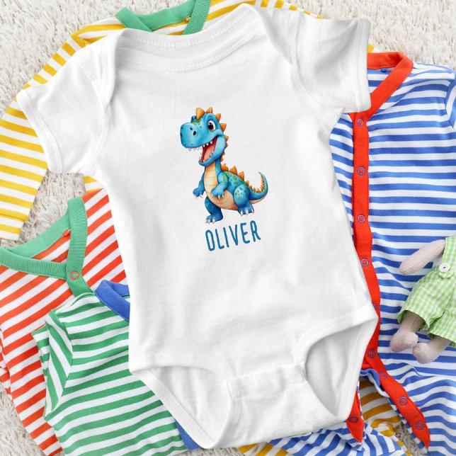 Body Bébé dinosaure mignon personnalisé (Créateur téléchargé)