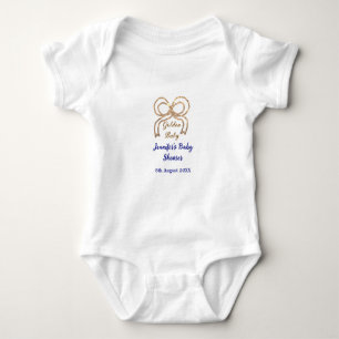 Body Bébé d'or arc bleu royal baby shower