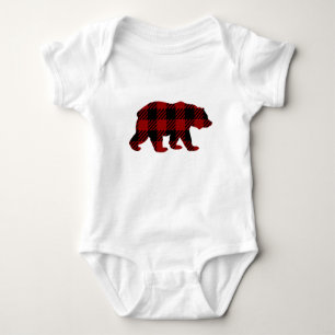 Body Bébé d'ours de plaid de Buffalo