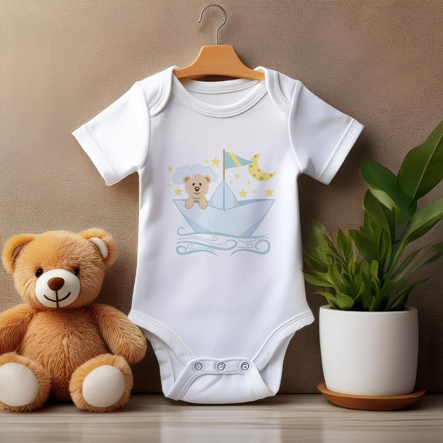 Body Bébé doux Ours dans Bateau en papier (Créateur téléchargé)
