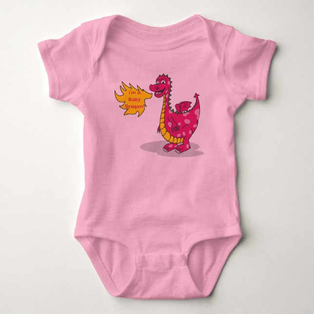 Body Bébé Dragon - Fille (Devant)