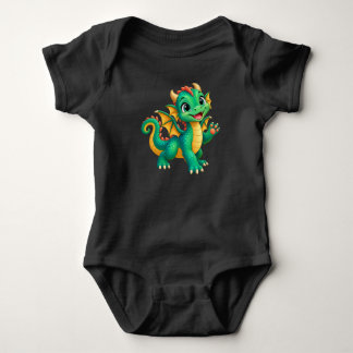 Body Bébé Dragon Heureux
