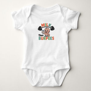 Body Bébé Drôle, Lait Puis Burpees, Gym Workout Bodysui