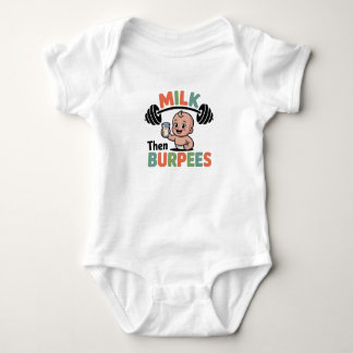 Body Bébé Drôle, Lait Puis Burpees, Gym Workout Bodysui