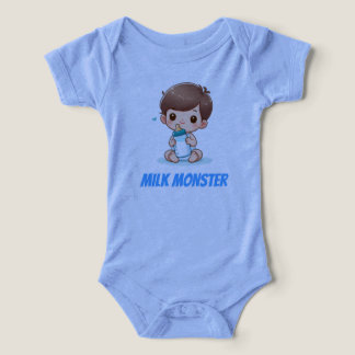 Body bébé drôle Monstre de Lait Mignon Biberon Inf