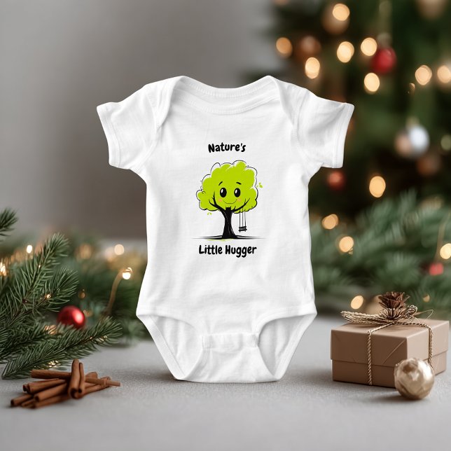Body Bébé Écolo Câlineur d'Arbre Mignon Illustration (Créateur téléchargé)