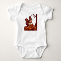 🐿️ Bébé Écureuil d'Automne – Vêtement Bébé