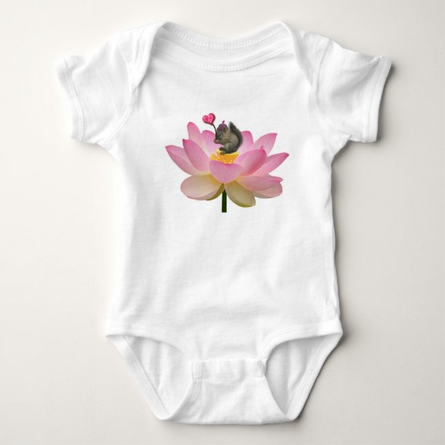 Body Bébé écureuil hipster adorablement doux Jersey B (Devant)