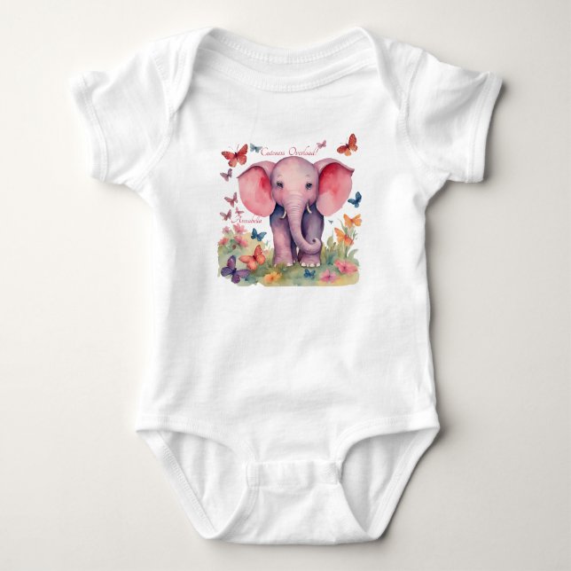 Body Bébé Eléphant Girls (Devant)