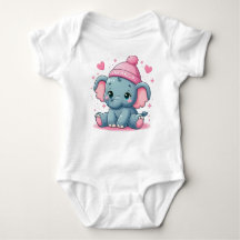 Body bébé éléphant mignon