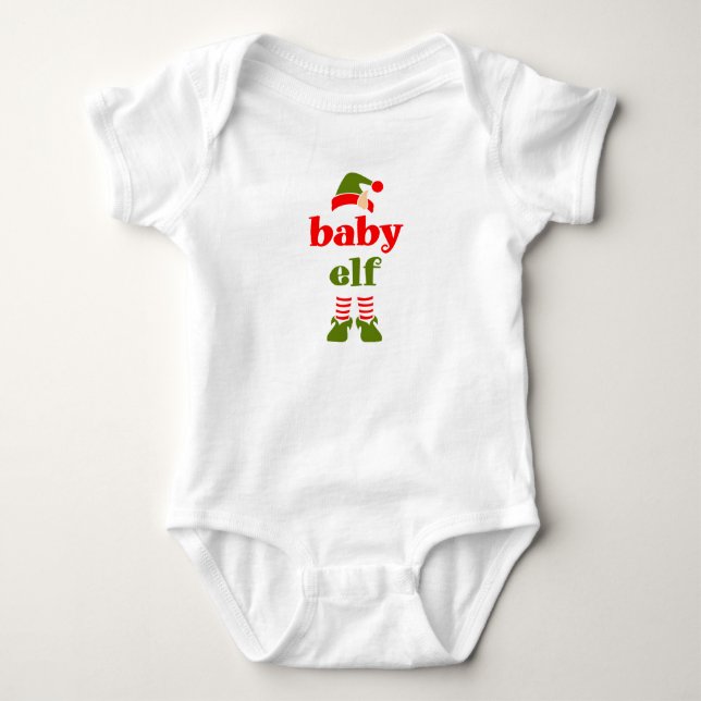 BODY BÉBÉ ELF NOËL UN PIÈCE T-SHIRT (Devant)