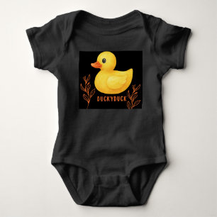 Body bébé en caoutchouc jaune mignon Canard