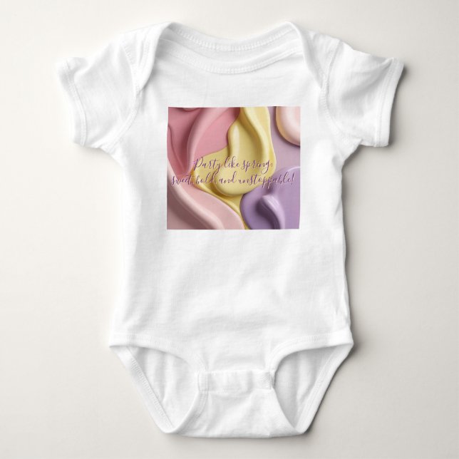 Body bébé en jersey à motif graphique élégant (Devant)