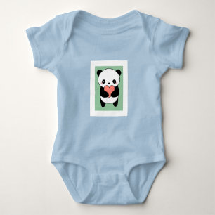 Body bébé en jersey design Panda Mignon