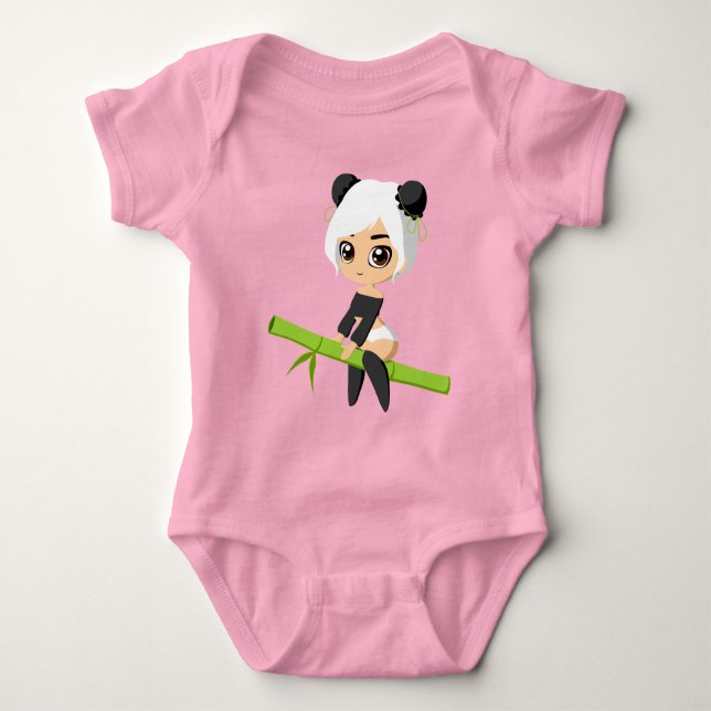 Body bébé en jersey Panda Design Mignon (Devant)