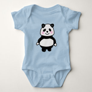 Body bébé en jersey panda mignon