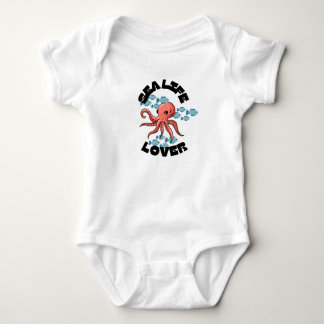 Body bébé en jersey pieuvre amoureux de la vie mar
