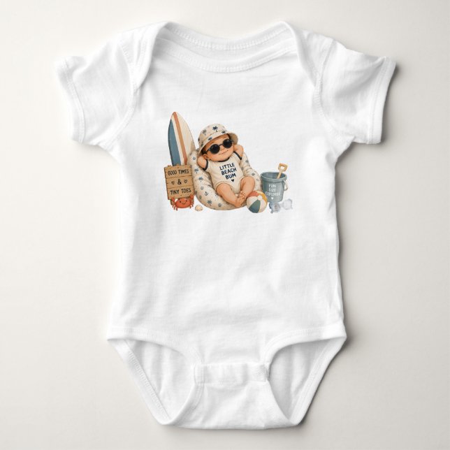 Body Bébé en vacances T-shirt d'été mignon (Devant)
