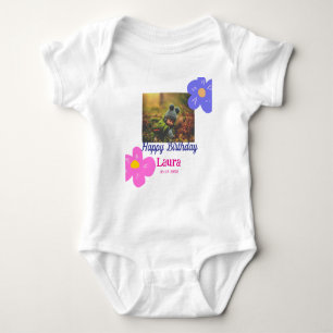 Body Bébé enfants 1er anniversaire ajouter le nom date 