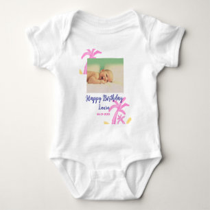 Body Bébé enfants 1er anniversaire ajouter le nom date